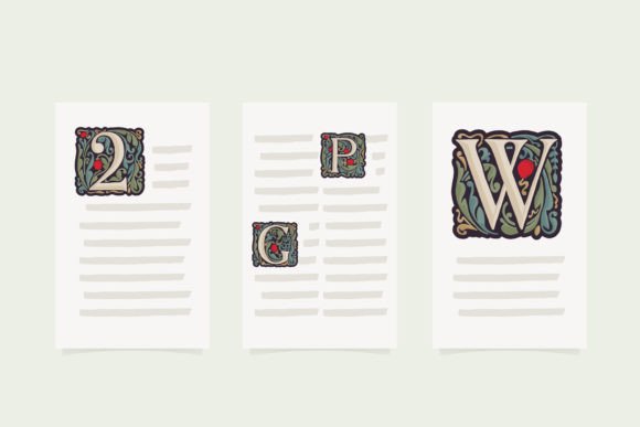 Illuminated Initials Font - Preview 1