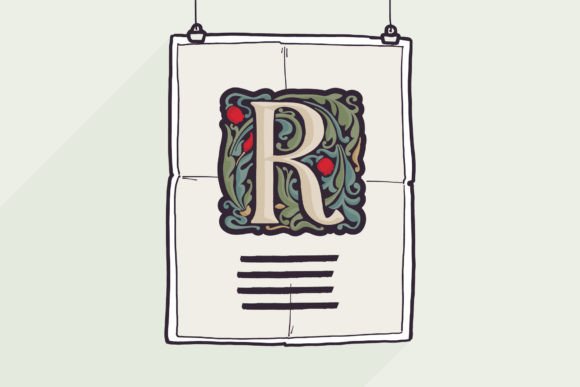 Illuminated Initials Font - Preview 6