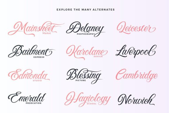 Munchen Font PNG with transparent background - Preview 3