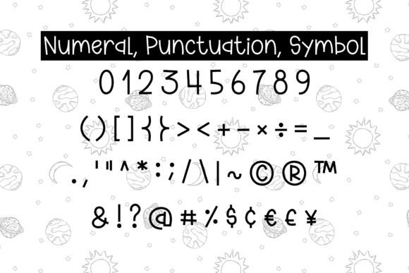 My Galaxy Font PNG with transparent background - Preview 3