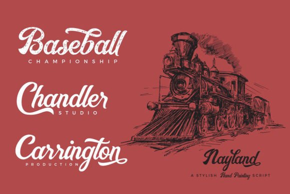 Nayland Font PNG with transparent background - Preview 2
