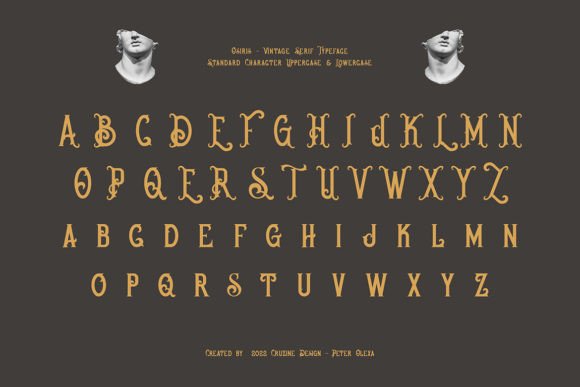 Osiris Font PNG with transparent background - Preview 3