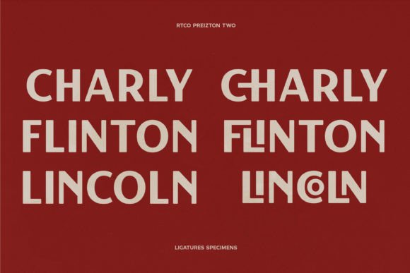 Preizton Font font preview - 2