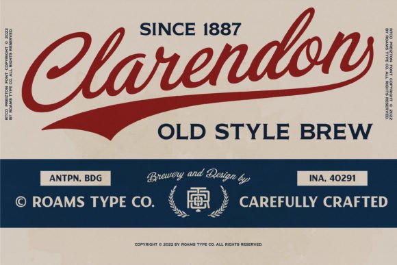 Preizton Font font preview - 5
