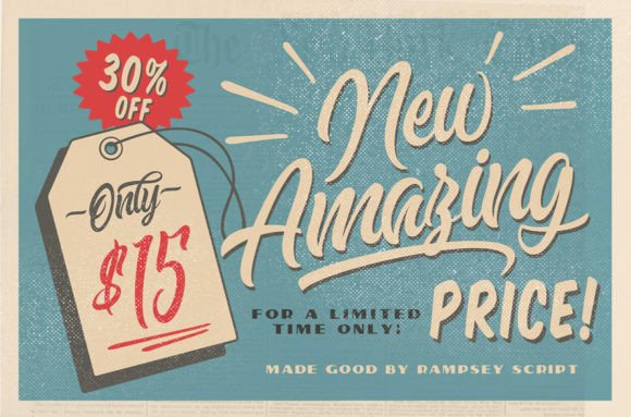 Rampsey Font PNG with transparent background - Preview 1