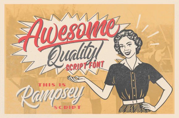 Rampsey Font PNG with transparent background - Preview 4