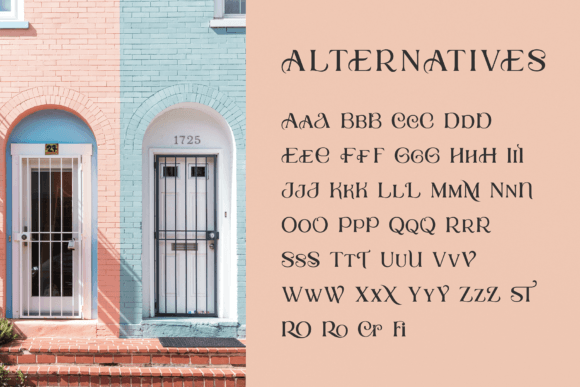 Royal Crest Font PNG with transparent background - Preview 4