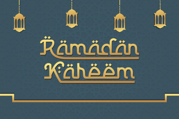 Salamah Font PNG with transparent background - Preview 1