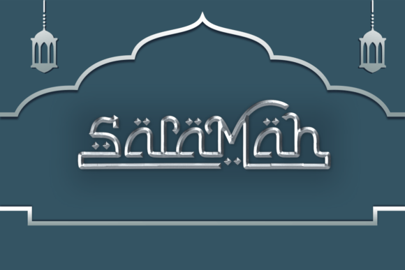 Salamah Font PNG with transparent background - Preview 4