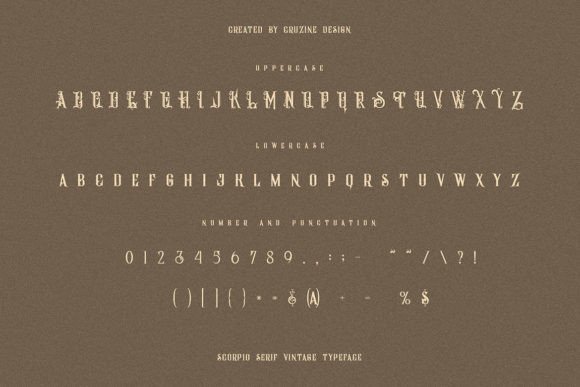 Scorpio Font PNG with transparent background - Preview 3