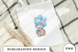 Teddy Bear with Balloons PNG Graphic by Svetlana · Creative Fabrica