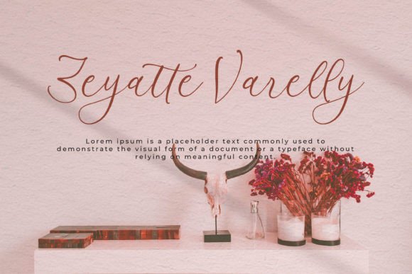 Azelly Vellyne Font PNG with transparent background - Preview 3
