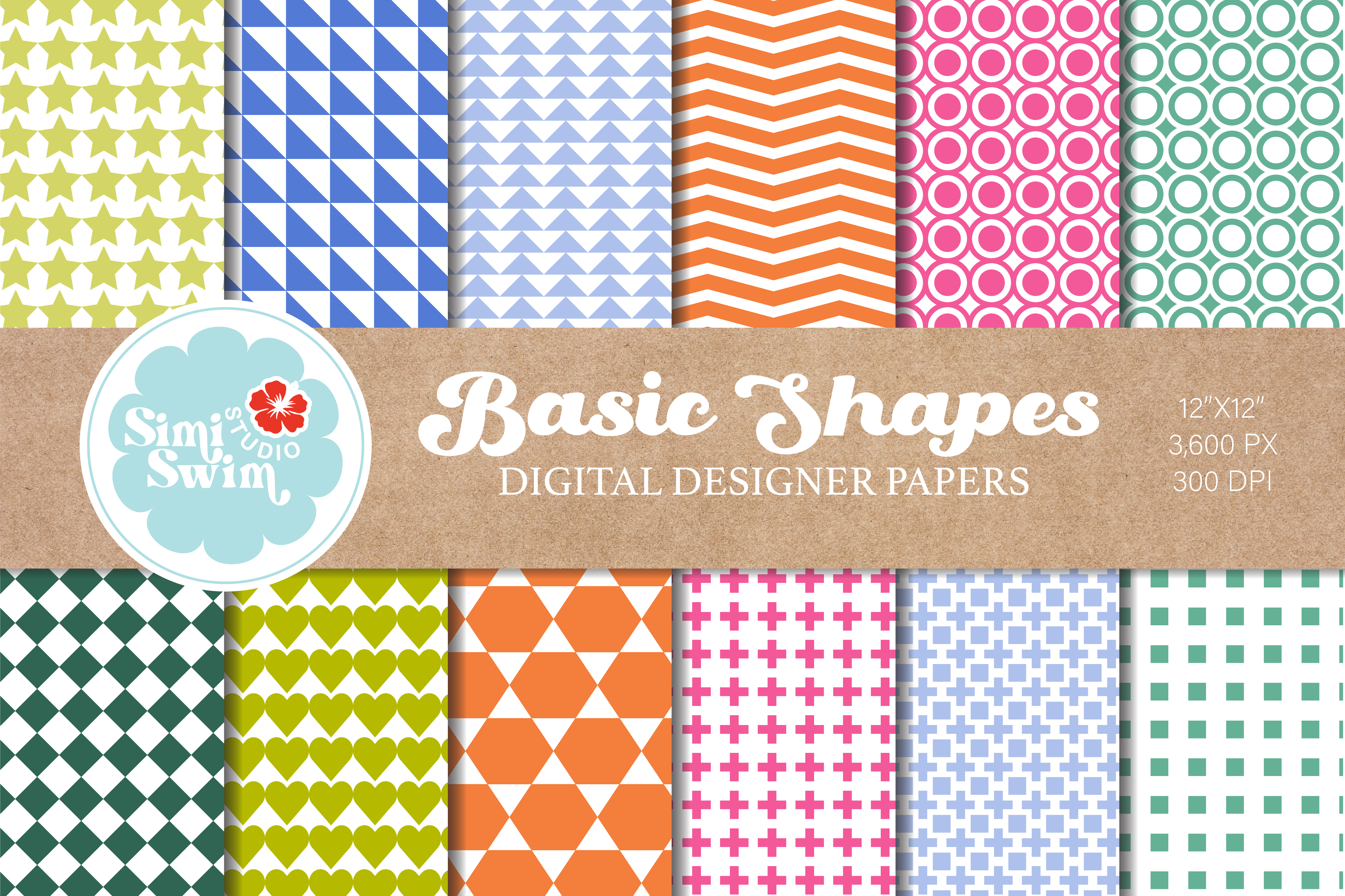 Springboksimple Geometric Basic Geometric Shapes Spring Patterns Graphic by simiswimstudio ...