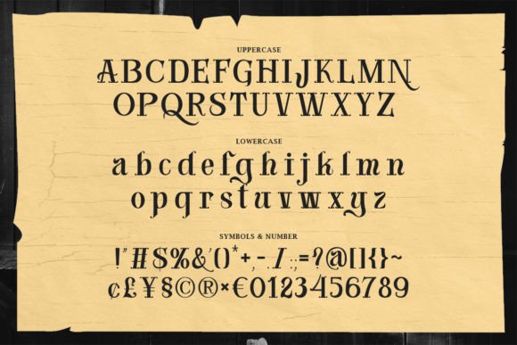 Black Bellamy Font - Preview 1