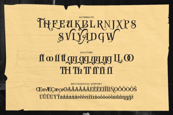 Black Bellamy Font - Preview 2