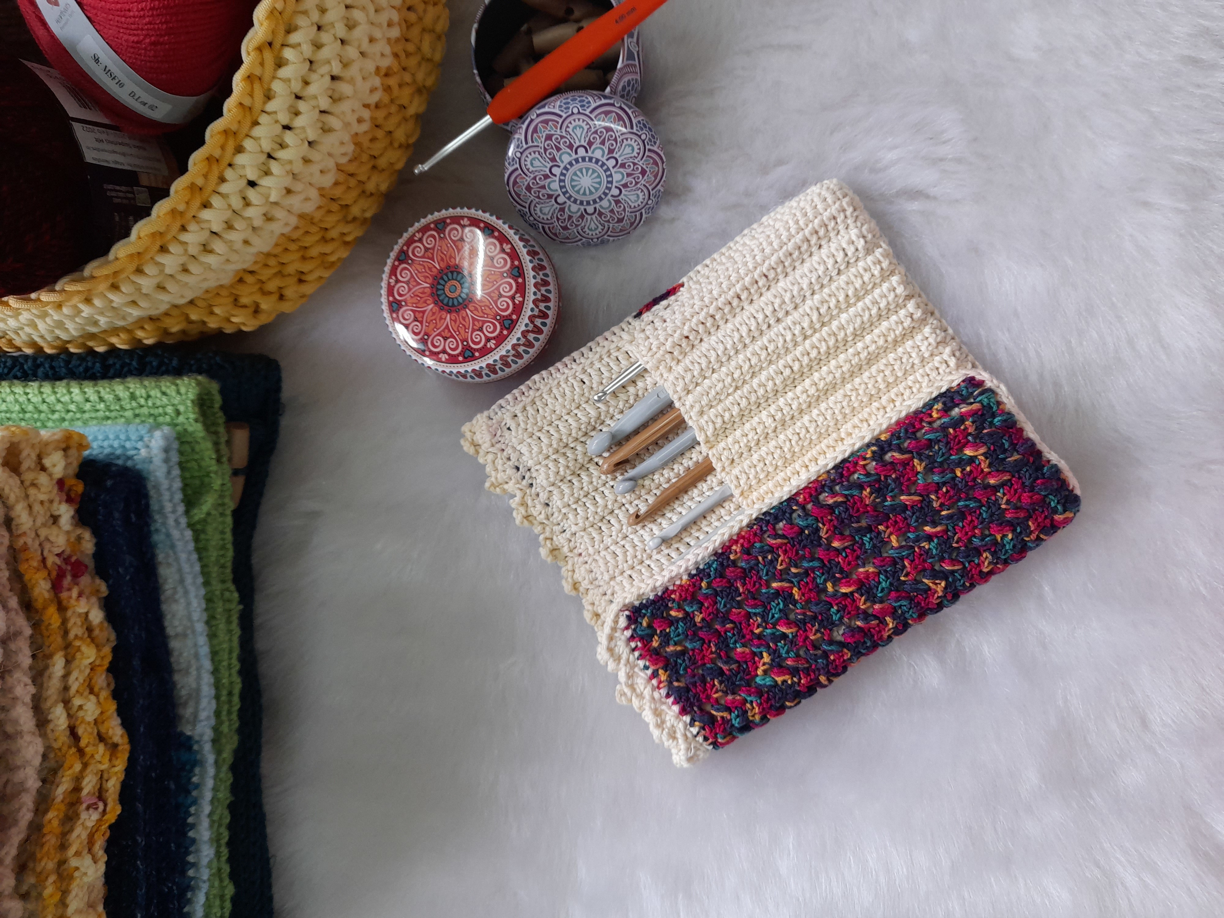 Boho Chic Crochet Hooks Case