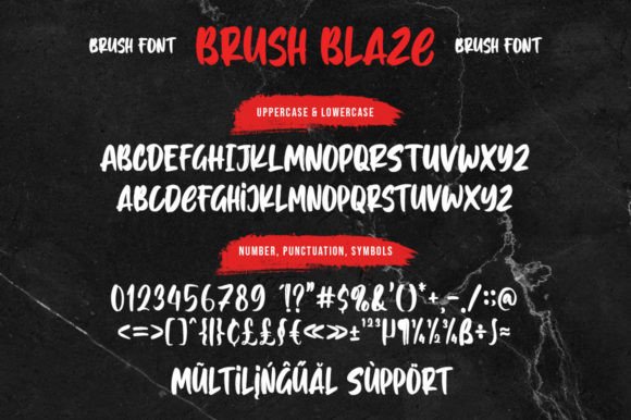 Brush Blaze Font - Preview 5