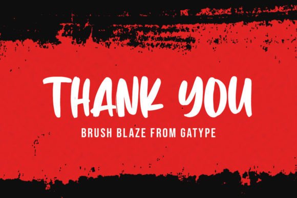 Brush Blaze Font - Preview 6