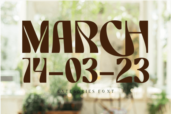 Categories Elegant Font - Preview 3