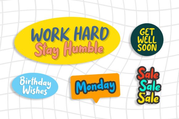 Childgo Font PNG with transparent background - Preview 1