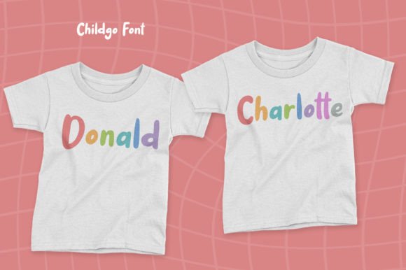 Childgo Font PNG with transparent background - Preview 2