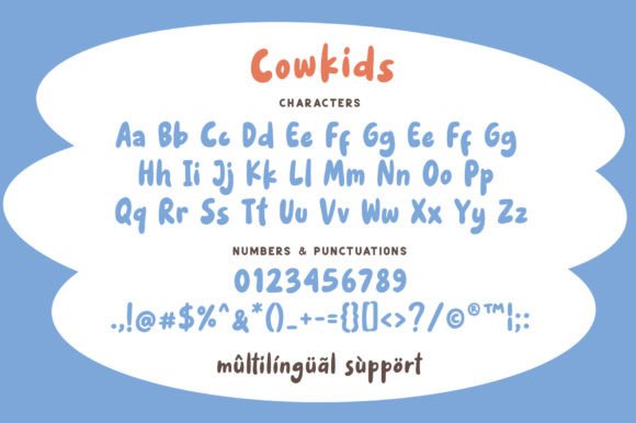 Cowkids Font - Preview 6