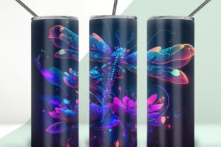Dragonfly 20oz Skinny Tumbler Graphic by Carpentry HAT · Creative Fabrica