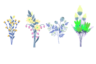 Flower Art Design Vector Graphic by bestinputstudio · Creative Fabrica