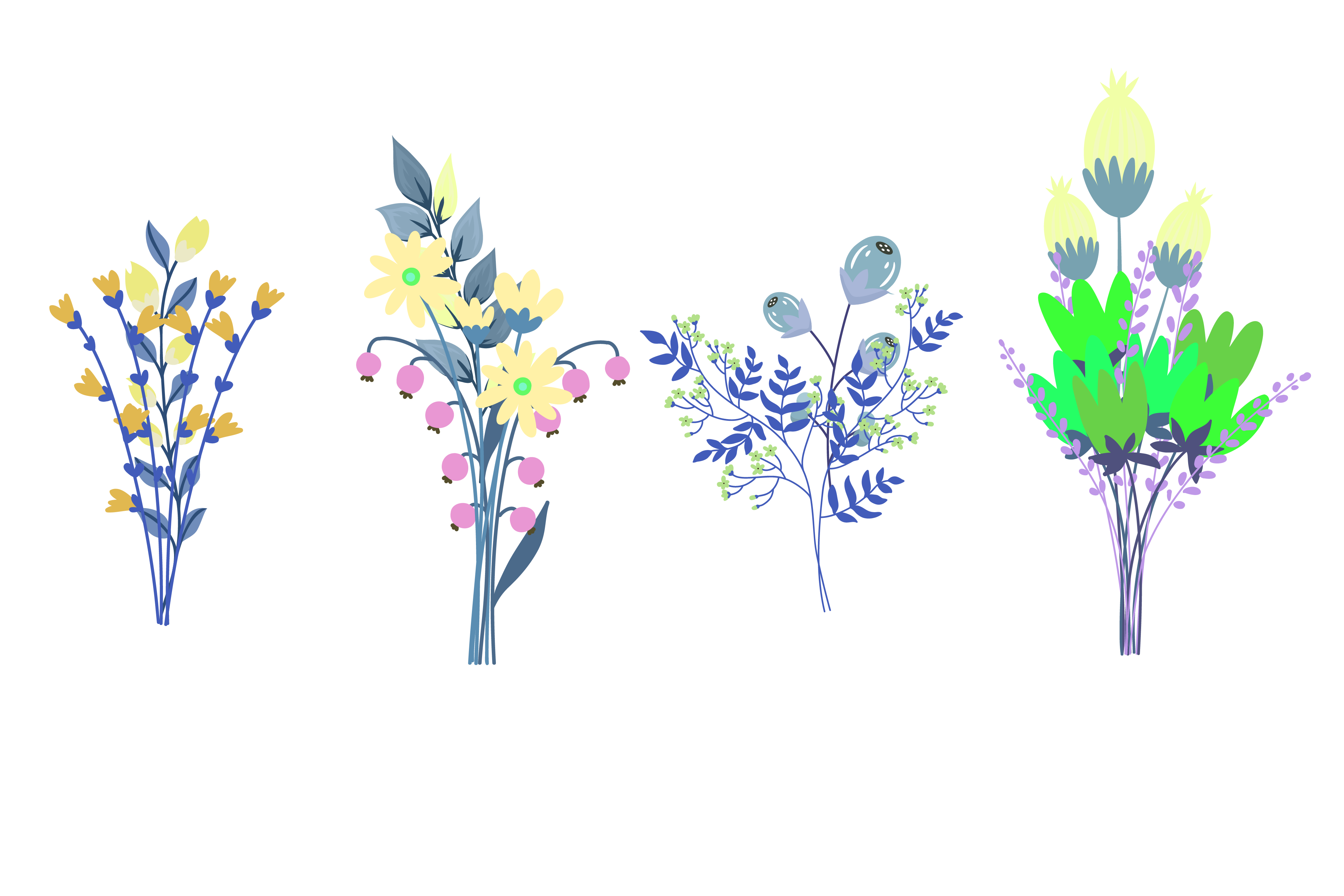 Flower Art Design Vector Graphic by bestinputstudio · Creative Fabrica