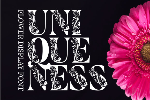 Flower Display Font - Preview 1
