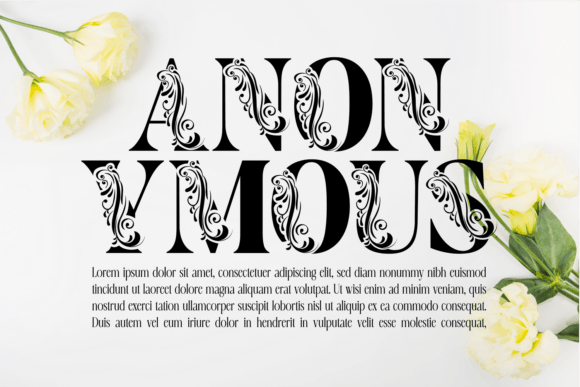 Flower Display Font - Preview 3
