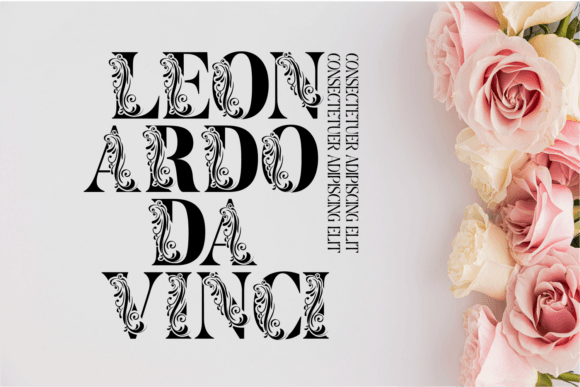 Flower Display Font - Preview 5