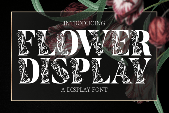 Flower Display Font - Preview 6