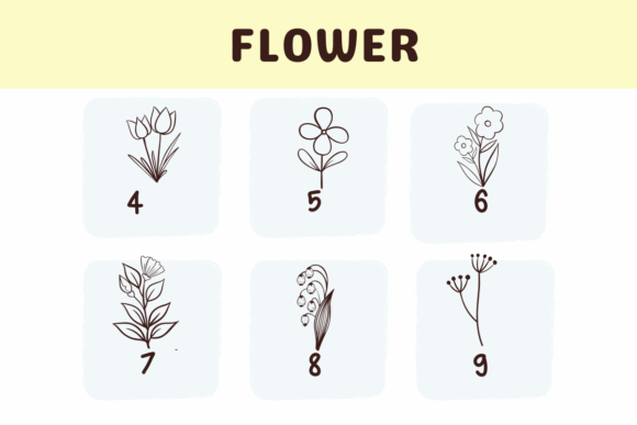Flower Font - Preview 3