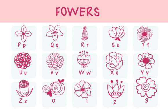 Flowers Font - Preview 2