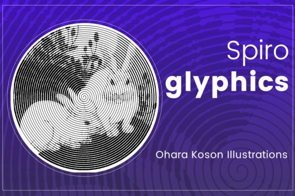 Japanese Art Spiroglyphics Coloring Book