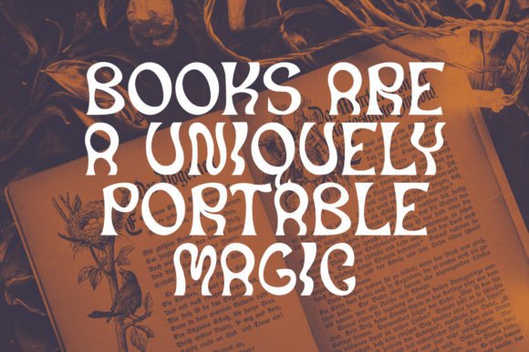 Magic Time Font PNG with transparent background - Preview 1