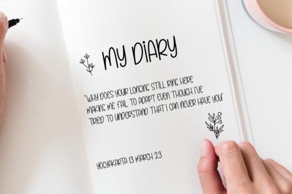 Pink March Font PNG with transparent background - Preview 4