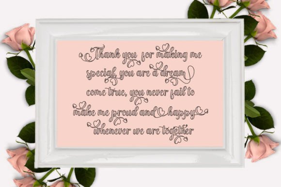 Pretty Baby Outline Font PNG with transparent background - Preview 3
