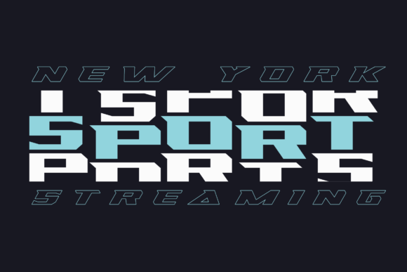 Racing Sunday Font PNG with transparent background - Preview 5