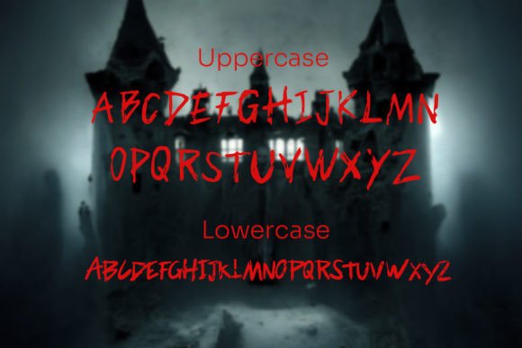 Scarebrook Font PNG with transparent background - Preview 2