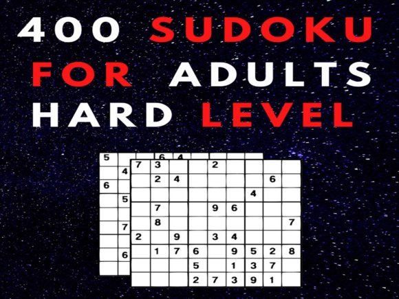 Sudoku Puzzle Hard for Adult Graphic KDP Interiors By Alouma Sriti