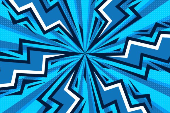 Flash Blue Comic Background