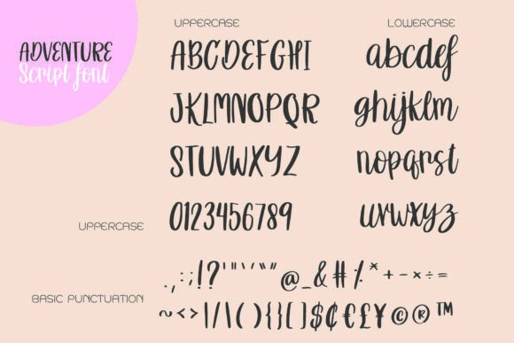 Adventure Script Font - Preview 5