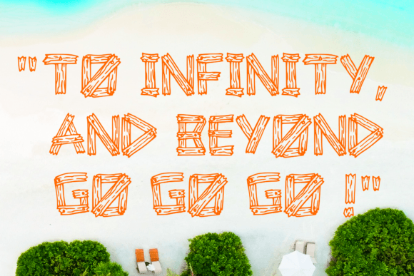 Beach Wood Font - Preview 1