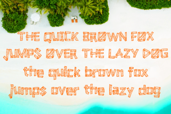Beach Wood Font - Preview 3