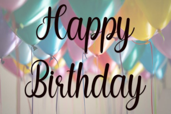Birthday Font - Preview 1