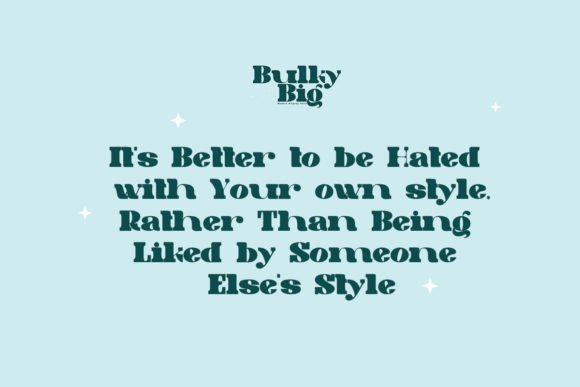 Bulky Big Font - Preview 1