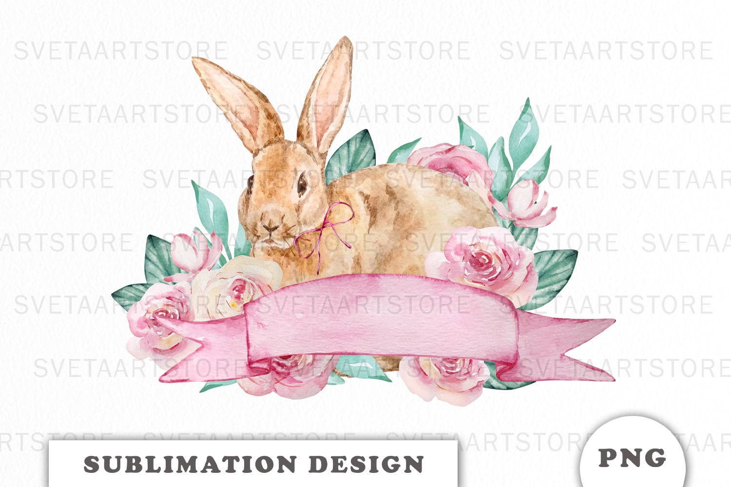 Easter Bunny Sublimation Design Png Graphic by Svetlana · Creative Fabrica