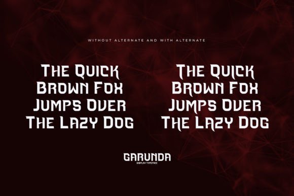 Garunda Font PNG with transparent background - Preview 4